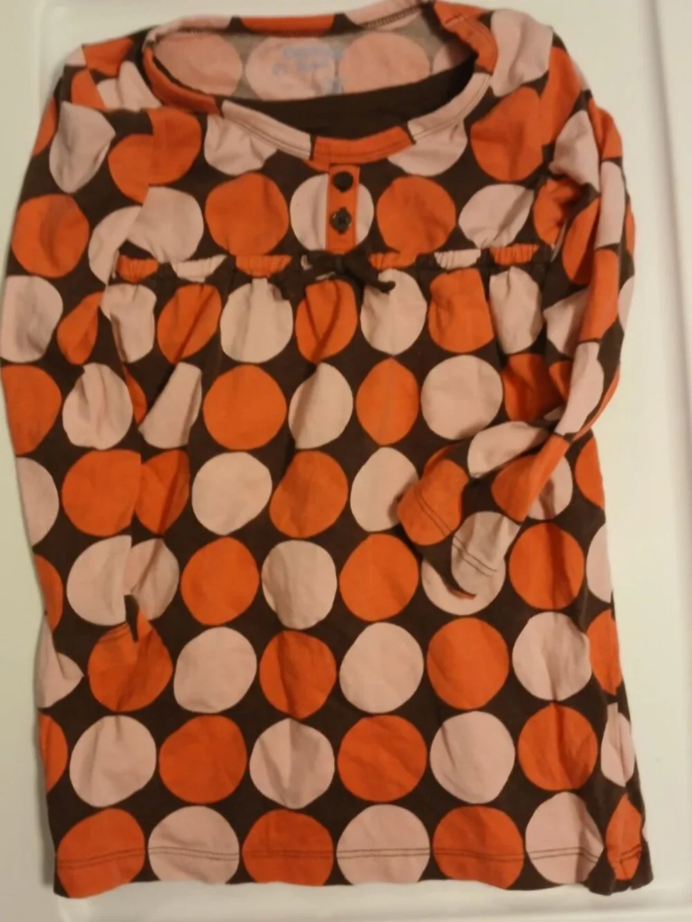 Osh Kosh B'gosh Girls 3T Brown and Pink Shirt